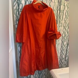 Katharina Hovman Fashion Dress 3/4 sleeve, size 46 (14/16), in fire red